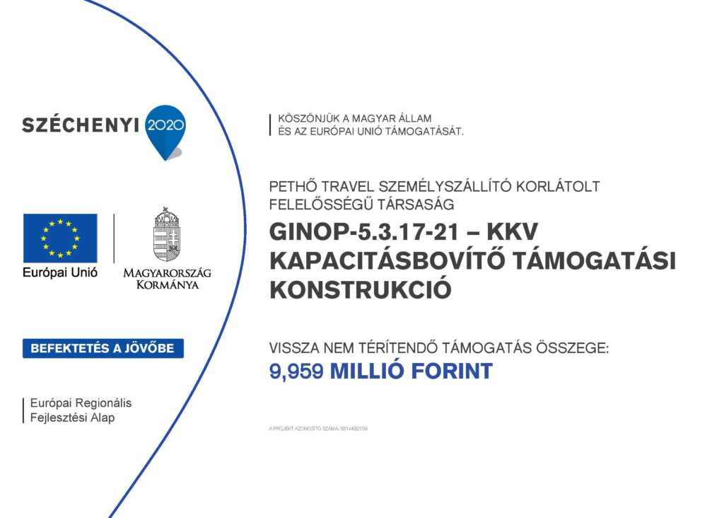 uniós programok - Pethő Travel - Kapacitásbőívtő
